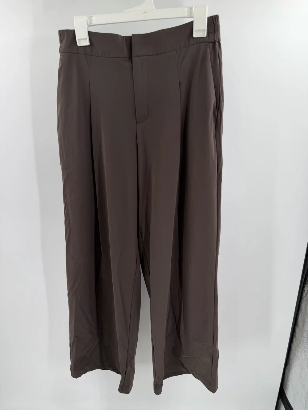 Athleta Wide-Leg Pants in Deep Brown